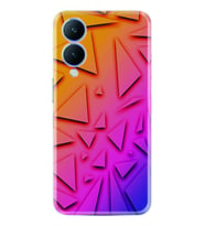 Vivo Y17S Kılıf Silikon Desen Özel Seri Üçgenler 1635