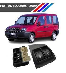 Fiat Doblo Cam Açma Anahtarı Ön Sol - Çiftli