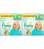 Prima Premium Care Bebek Bezi Beden:7 (15+KG) XXX Large 60 Adet Süper Ekonomik Pk