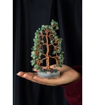 Aventurin Taşı El Yapımı 5x15cm Doğal Taş Dekoratif Hayat Ağacı