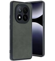 Redmi Note 14 Pro 5G Kılıf AirSkin Tasarımlı Şık Pu Deri Liozkin Premium Kapak (Koyu Yeşil)