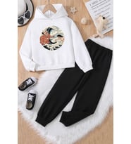 Çocuk Kanagawa Oki Nami Ura Eşofman Takımı (Gri)