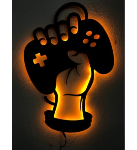 Game Pad Led Işıklı Tablo