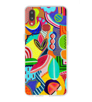 PrintiFy Samsung Galaxy A10s ile Uyumlu 1mm Slim Fit Retro Renkler 6 Baskılı Şeffaf  Kılıf