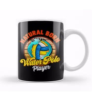 Natural Born Water Polo Player Waterpolo Athlete Kupa Bardak Porselen