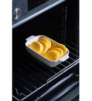 Acar Nova Oval Fırın Kabı 19 Cm (Beyaz)