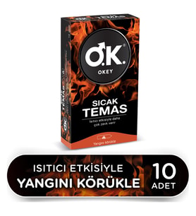 Okey Sıcak Temas 10'Lu Prezervatif