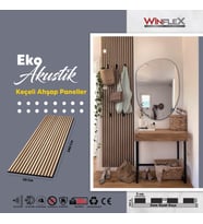 WİNFLEX  EKO KEÇELİ AKUSTİK AHŞAP PANELİ  – SAFİR MEŞE (50X240CM).