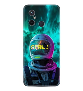 Xiaomi Redmi 12C Kılıf Resimli Desenli Silikon Platinium Series Space 1814