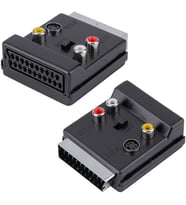 Scart Erkek Di̇şi̇ - Rca - S-vi̇deo Anahtarli Çi̇ft Yönlü Av Görüntü Ses Çevi̇ri̇ci̇ Adaptör (21 Pi̇n)