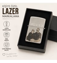 Gümüş Renk Hediyelik Çakmak (Fotoğraf ve İsim Eklenebilir)