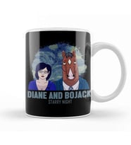 Bojack And Diane Starry Night Kupa Bardak Porselen