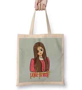 La Vie En Rose Jang Wonyoung 01 Bez Çanta Uzun Saplı