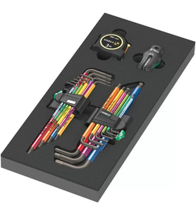 Wera 9740 Özel Kesim Süngerli Allen Anahtar Set 1