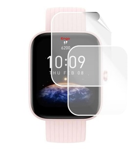 Amazfit Bip 3 PRO Ekran Koruyucu Tam Kaplama Şeffaf TPU Film 2 Adet