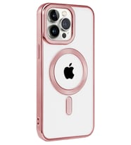 Newface Apple iPhone 14 Pro Kılıf Kronos Magsafe Kapak - Rose Gold
