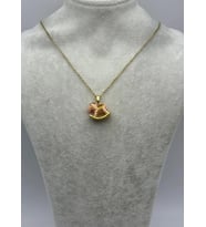 Çelik Gold Sevimli At Kolye - 25-ctr310