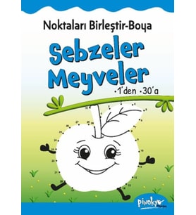Noktaları Birleştir-Boya Sebzeler-Meyveler-1’den 30’a