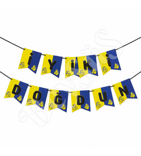İyiki Doğdun Banner Sarı Lacivert