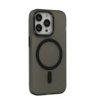 İphone 15 Pro Kılıf Lodos Magneticsafe Mat Kapak - Siyah