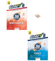 Nitelik 8. Sınıf 2027 LGS Görev Matematik ve Türkçe Haftalık Föyler + Telefon Standı