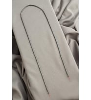 Hematit Doğal Taş Füme Rondela Kesim 1x1mm Dizi