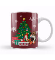 Chip N Dale Around The Christmas Tree Kupa Bardak Porselen