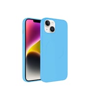 Apple iPhone 13 Uyumlu Kılıf M-safe Wireless Şarj Özellikli Pastel Renk Silikon Zore Plas Kapak (Açık Mavi)