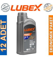 Lubex Primus EC 5W-30 1 Lt Tam Sentetik Motor Yağı (12 Adet)