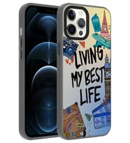 Apple iPhone 12 Pro Max Kılıf Desenli Dragon Sert Kılıf Seyahat