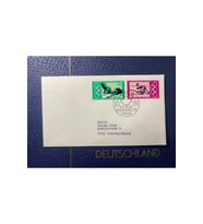 ALMANYA İLK GÜN DAMGALI ZARF ERSTAUSGABE OLYMPİAMARKEN 1976 OLYMPİSCHE SPİELE BONN FDC DEUTSCHLAND
