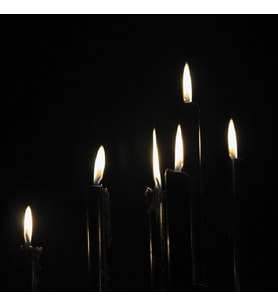 SİYAH ARINMA MUMU CHURCH BLACK CANDLES 12 ADET SİYAH UZUN MUM SİYAH İNCE MUM SİYAH MUM KİLİSE MUMU
