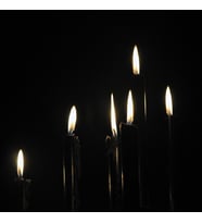 SİYAH ARINMA MUMU CHURCH BLACK CANDLES 12 ADET SİYAH UZUN MUM SİYAH İNCE MUM SİYAH MUM KİLİSE MUMU