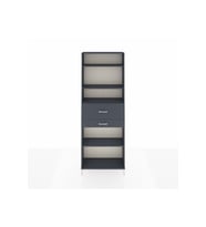 Arges Dolap 4 Raflı 2 Çekmeceli 88x30x243 Antrasit-Antrasit