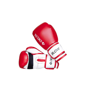 Delta Blow Dura-Strong Kırmızı-Beyaz Boks Eldiveni 6 OZ