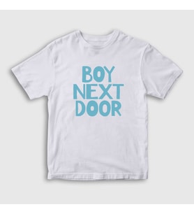 Presmono Unisex Çocuk Beyaz Logo K Pop Boynextdoor T-Shirt 490918tt (Beyaz)