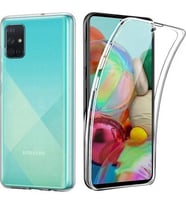 Samsung Galaxy A71 Çift Taraflı Silikon Kılıf Şeffaf