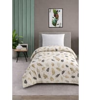 Kişilik Pike Yatak Örtüsü%100 Pamuk 170x230 Mavi Kareli