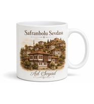 Safranbolu Temalı Karabük Baskılı Kupa Bardak Hediye Porselen Mug
