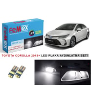 Toyota Corolla (2018 Sonrası) LED Plaka Aydınlatma Ampul Seti FEMEX Parlak Beyaz