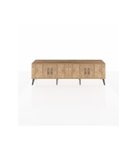 Arges TV Ünitesi 2 Raflı 4 Kapaklı 176x30x51 Çam-Çam/Aytaşı