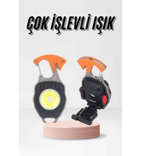Çok İşlevli Acil Durum Işığı USB Şarjlı Cep Feneri 7 Farklı Mod