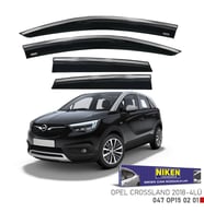 Opel Crossland x Kromlu Cam Rüzgarlığı Niken 2018+ (Beyaz)
