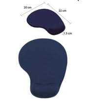 SonicTouch Bilek Destekli Lacivert Damla Tipi Pürüzsüz Yüzey Dikişsiz Gamer Oyuncu Mouse Pad 20x22cm