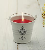 BK Gift Kişiye Özel Baş Harfli İsimli Mini Metal Kovada Kokulu Mum-10, Sevgiliye Hediye, Arkadaşa Hediye