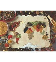 Anatolian 1000 Parça Puzzle Baharatlı Dünya Haritası (Herbal World Map)