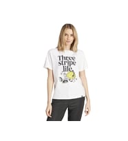 adidas W Positive T Kadın Günlük Tişört IX6455 Beyaz