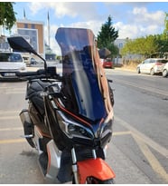MOTOCAM QJ ATR 250 Ön Cam 2023-2026 Model 65cm Siyah Renkli 4mm ORTA BOYLU
