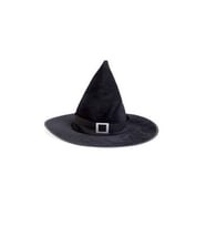 Halloween Tokalı Cadı Şapkası Siyah