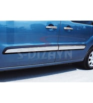 Peugeot Partner Uyumlu Tepee Krom Yan Kapı Çıtası 4 Parça 2008-2018 (Karışık)
